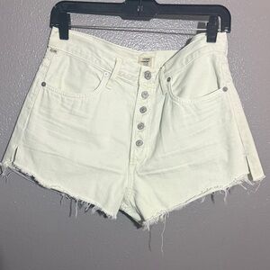Citizens Of Humanity High Waist Mint Shorts